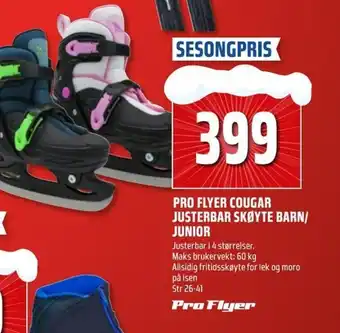 Coop Obs PRO FLYER COUGAR JUSTERBAR SKØYTE BARN/ JUNIOR tilbud