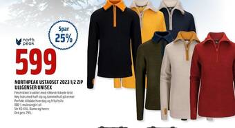 Coop Obs NORTHPEAK USTAOSET 2023 1/2 ZIP ULLGENSER UNISEX tilbud