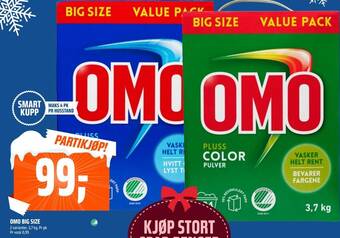 Coop Obs OMO BIG SIZE tilbud