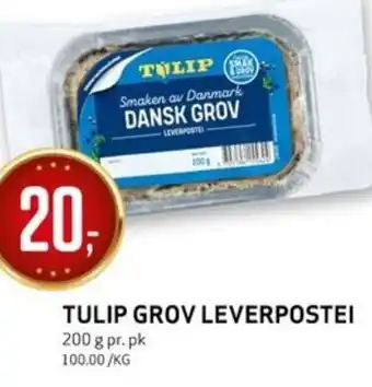 Bunnpris TULIP GROV LEVERPOSTEI tilbud