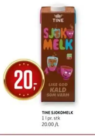 Bunnpris TINE SJOKOMELK tilbud