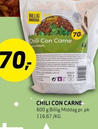 Bunnpris CHILI CON CARNE tilbud
