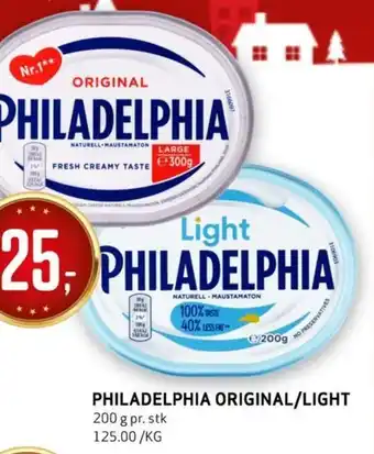 Bunnpris PHILADELPHIA ORIGINAL/LIGHT tilbud