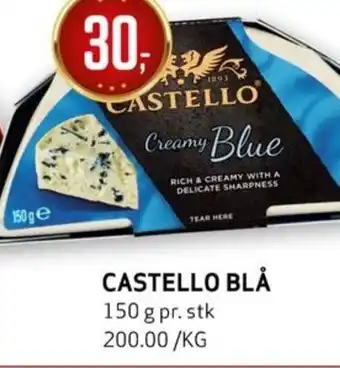 Bunnpris CASTELLO BLÅ tilbud