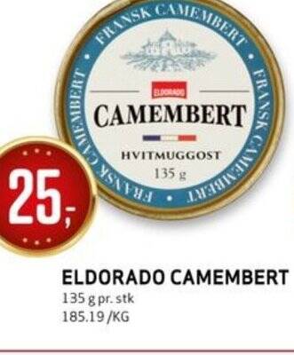 Bunnpris ELDORADO CAMEMBERT tilbud
