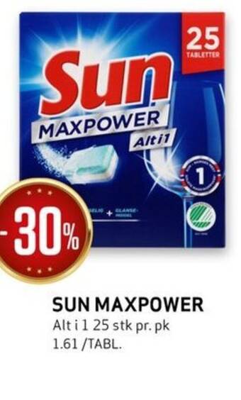 Bunnpris SUN MAXPOWER tilbud