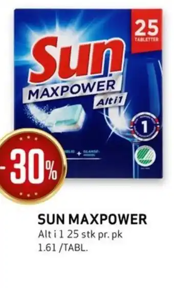 Bunnpris SUN MAXPOWER tilbud