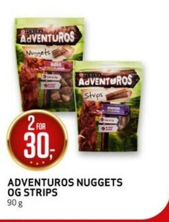 Bunnpris ADVENTUROS NUGGETS OG STRIPS tilbud