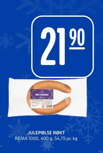 Rema 1000 Julepølse røkt tilbud