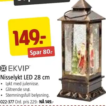 Jula Nisselykt LED 28 cm tilbud