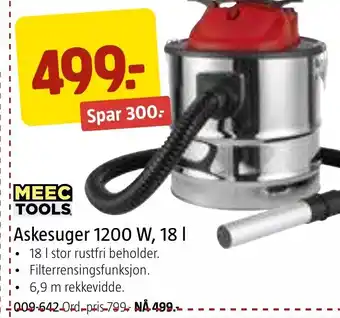 Jula MEEC TOOLS Askesuger 1200 W, 18 I tilbud