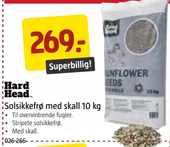 Jula Hard Head Solsikkefrø med skall 10 kg tilbud