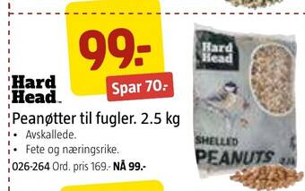 Jula Peanøtter til fugler. 2.5 kg tilbud