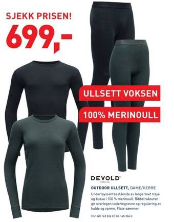 Intersport OUTDOOR ULLSETT, DAME/HERRE tilbud