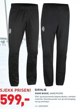 Intersport RIDGE BUKSE, DAME/HERRE tilbud