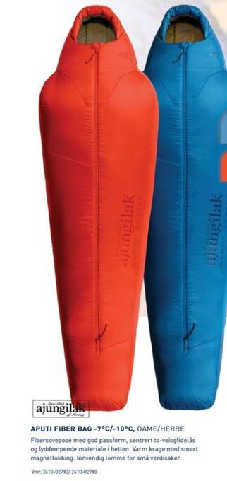 Intersport APUTI FIBER BAG -7°C/-10°C, DAME/HERRE tilbud