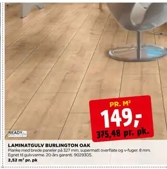 jem & fix Laminatgulv burlington oak tilbud