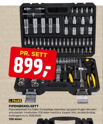 jem & fix Pipenøkkelsett tilbud
