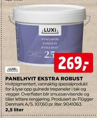 jem & fix Panelhvit ekstra robust tilbud