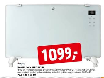 jem & fix Panelovn med wifi tilbud