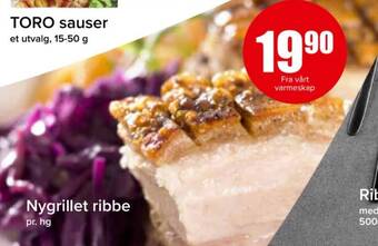 Spar Nygrillet ribbe tilbud