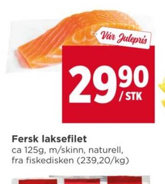 Meny Fersk laksefilet tilbud