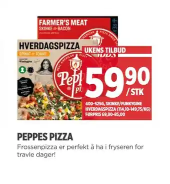 Meny PEPPES PIZZA tilbud