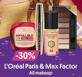 VITA L'oréal paris & max factor tilbud