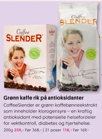 VITA Grønn kaffe rik på antioksidanter tilbud