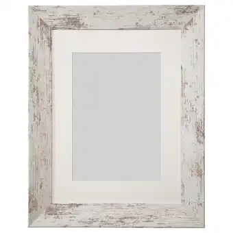 IKEA Plommonträd ramme, hvit beiset furu-mønster, 30x40 cm tilbud