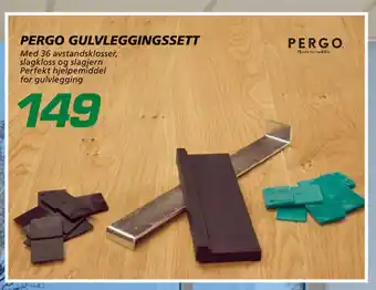Coop Byggmix Pergo gulvleggingssett tilbud