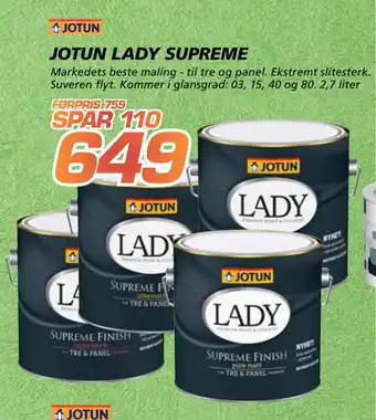 Coop Byggmix Jotun lady supreme tilbud