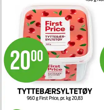 Kiwi Tyttebærsyltetøy tilbud
