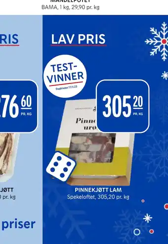 Rema 1000 Pinnekjøtt lam tilbud
