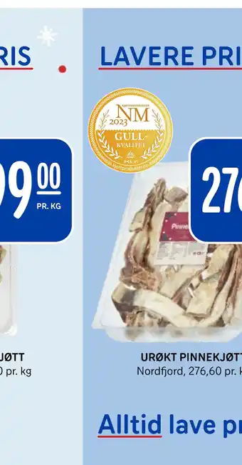 Rema 1000 Urøkt pinnekjøtt tilbud