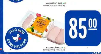 Rema 1000 Kylling lårfilet tilbud