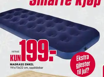 Europris Madrass enkel tilbud