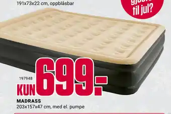 Europris Madrass tilbud
