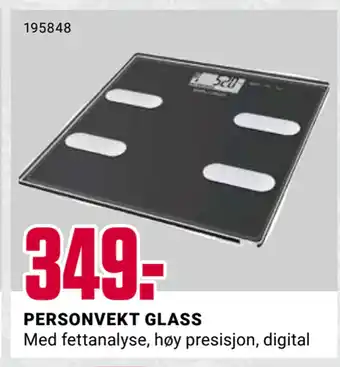 Europris Personvekt glass tilbud