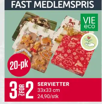 Europris Servietter tilbud