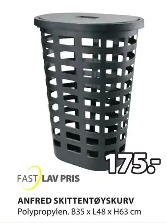 JYSK Anfred skittentøyskurv tilbud