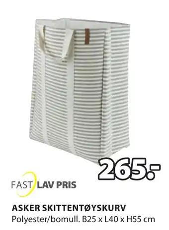 JYSK Asker skittentøyskurv tilbud