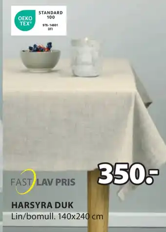 JYSK Harsyra duk tilbud