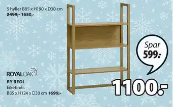 JYSK Ry reol tilbud