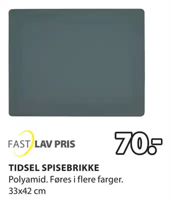 JYSK Tidsel spisebrikke tilbud