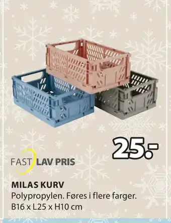 JYSK Milas kurv tilbud