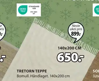 JYSK Tretorn teppe tilbud