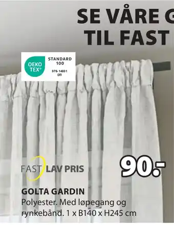 JYSK Golta gardin tilbud