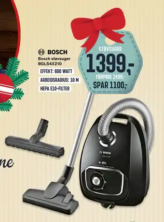 Skousen Bosch støvsuger bgls4x210 tilbud