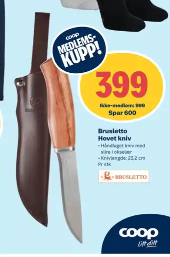 Brusletto hovet kniv